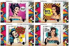 Vintage Pop Art Woman|Funny Quotes Slate Design Product Image 1