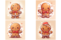 44 Gingerbread People Festive Christmas Character JPG Product Image 9