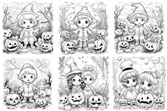 70 Halloween Color Pages Coloring Book JPG Spooky House Kid Product Image 9