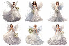 60 Fairy Princess Angel Wedding Dress Illustration JPG Product Image 10