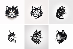 80 Kitten Cat Logo Sticker Illustrations Designs JPG Product Image 9