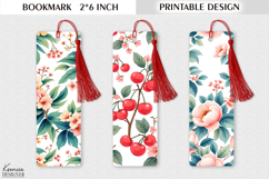 Book Lover |Vintage Flower Design Printable Bookmark Product Image 1