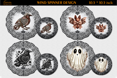 Halloween Lace Vintage Wind Spinner Sublimation Bundle Product Image 7