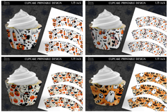Printable Funny Halloween Cupcake Wrapper Bundle Product Image 2