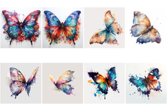 80 Watercolor Butterfly Butterflies Illustrations Vibrant Product Image 10