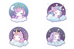 36 Cute Unicorn Illustrations Kawaii Rainbow Sticker Ideas Product Image 9