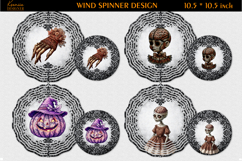Halloween Lace Vintage Wind Spinner Sublimation Bundle Product Image 10