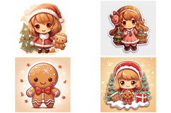 44 Gingerbread People Festive Christmas Character JPG Product Image 10