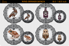 Halloween Lace Vintage Wind Spinner Sublimation Bundle Product Image 11