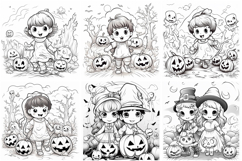 70 Halloween Color Pages Coloring Book JPG Spooky House Kid Product Image 12