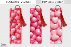 3d Pink Balls| Valentines Day Printable Bookmark Product Image 1