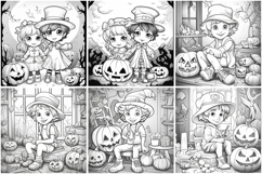 70 Halloween Color Pages Coloring Book JPG Spooky House Kid Product Image 13