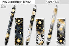 Vintage Magic and Celestial|Floral Butterfly Pen Design Product Image 1