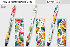 Flamingo and Parrot|Cute Animals Watercolor Pen Wraps Product Image 1