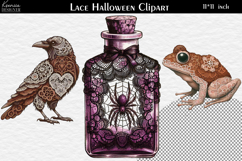 Gothic Lace Halloween Elements | Creepy Cute Clipart Bundle Product Image 15