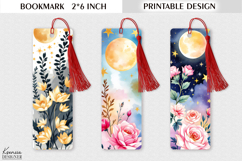 Mystic Tarot Design| Celestial and Cosmic Printable Bookmark Product Image 1