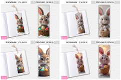Cute Bunny Printable Design|3d Cartoon Easter Bookmark Product Image 1