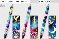 Colorful Magic and Celestial |Wild Flowers|Space Pen Design Product Image 1