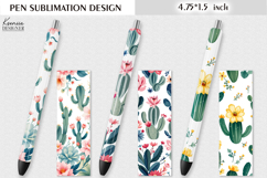 Flower Pen Sublimation | Vintage Floral Design Product Image 1