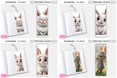 Cute Bunny Printable Design|3d Cartoon Easter Bookmark Product Image 1