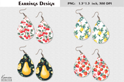 Cute Fruit l Earring Design | Vintage Style| Pear| Lemon Product Image 1