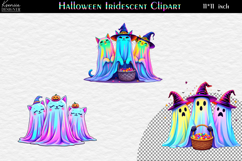 Neon Halloween Clipart|Cute Funny Characters|Cat|Ghost Product Image 1