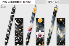 Vintage Magic and Celestial|Pink Orchid Pen Design Product Image 1