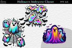 Neon Halloween Clipart|Cute Funny Characters|Ghost Product Image 1