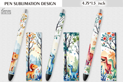 Forest Dinosaur|Cute Animals Watercolor Pen Wraps Product Image 1