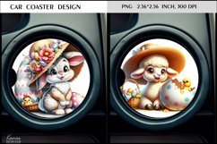 Easter Bunny|Cute Animal Car Coaster Design Product Image 1