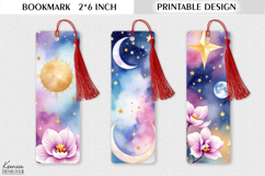 Mystic Tarot Design| Celestial and Cosmic Printable Bookmark Product Image 1