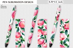 Pink Peaches with Leaves|Watercolor Pen Wraps Product Image 1