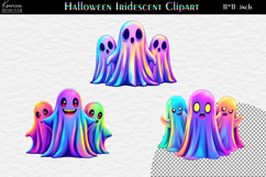 Neon Halloween Clipart|Cute Funny Characters|Ghost Product Image 1