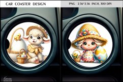 Vintage Sheep|EasterGnome|Cute Animal Car Coaster Design Product Image 1