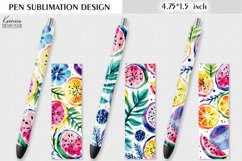 Tropical Fruits |Watercolor Summer Pen Wraps Product Image 1