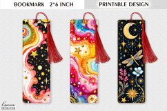Mystic Tarot Design| Celestial and Cosmic Printable Bookmark Product Image 1