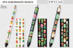 Cartoon Cute Cactus|Kids Flower Pen Sublimation Product Image 1