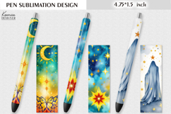 Colorful Magic and Celestial |Ghost |Space Pen Design Product Image 1