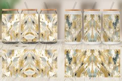 Contemporary Art and Gold Glass Can Wraps Product Image 5