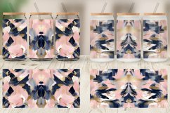 Contemporary Pink and Blue Glass Can Wraps Product Image 4