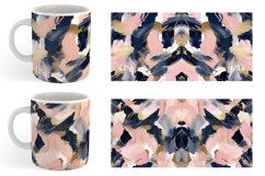 Contemporary Pink and Blue | Mug sublimation design Product Image 4