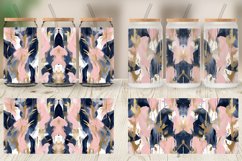 Contemporary Pink and Blue Glass Can Wraps Product Image 6