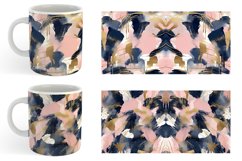 Contemporary Pink and Blue | Mug sublimation design Product Image 5