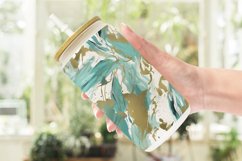 Contemporary Art Turquoise Glass Can Wraps Product Image 2