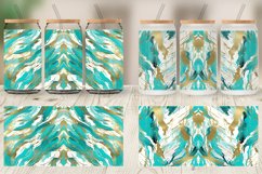 Contemporary Art Turquoise Glass Can Wraps Product Image 3