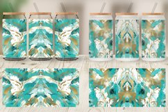 Contemporary Art Turquoise Glass Can Wraps Product Image 4