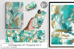 Digital Paper Contemporary Turquoise Product Image 1