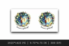 Contemporary Christmas elf lantern lights Season s Greetings quote print 20 oz tumbler skinny mug wrap clipart t-shirt sublimation printable design