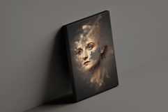 Contemporary Textured Oil Portrait Painting Product Image 1