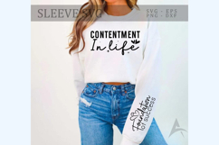Contentment in life Sleeve SVG Design Product Image 1
